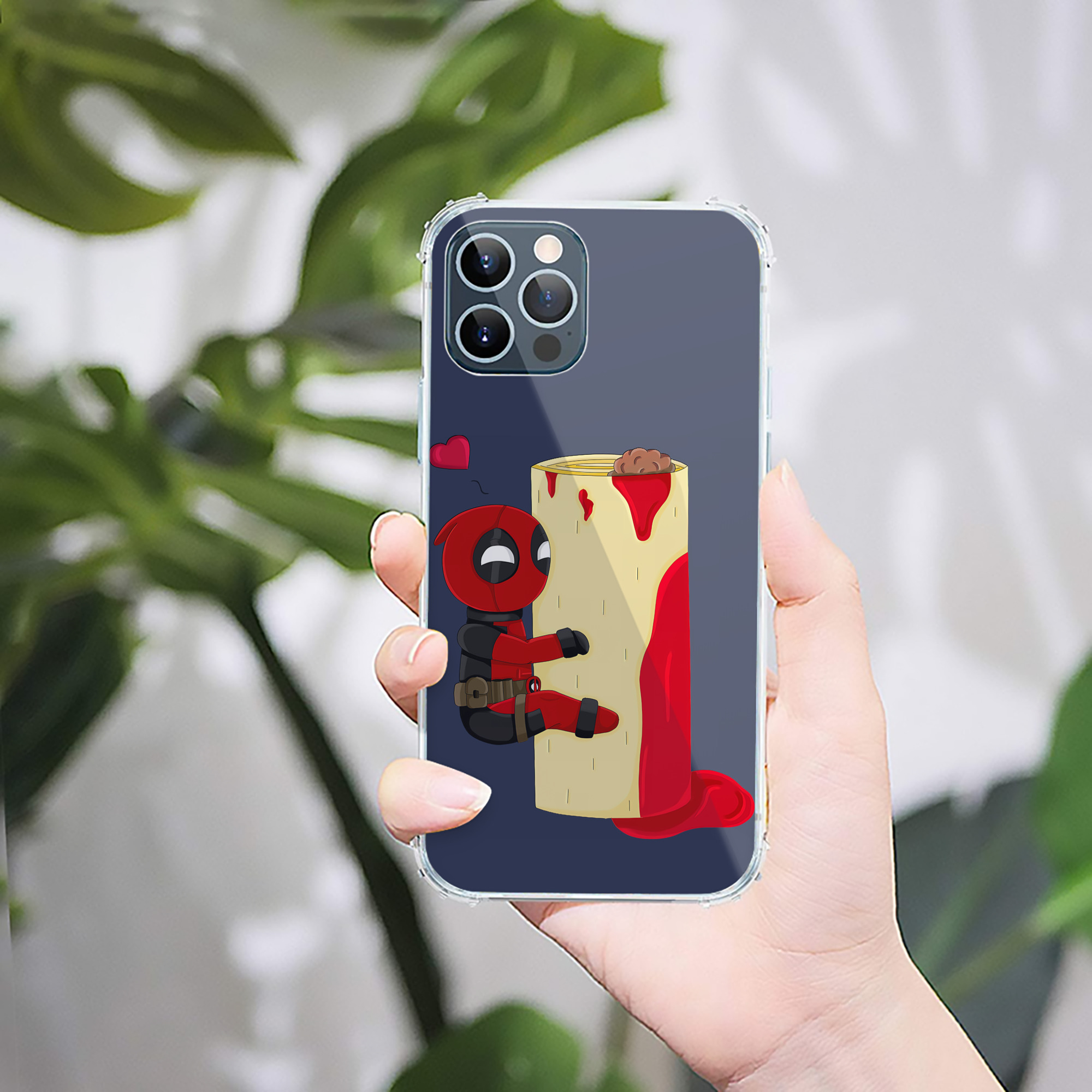 （画像用） Deadpool デッドプール 【iPhone 12シリーズ対応】透明スマホケース（クリアソフトケース）